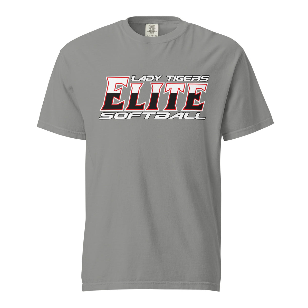 Signature | Comfort Colors T-Shirt | Tigers Elite Softball | Modern Script Logo