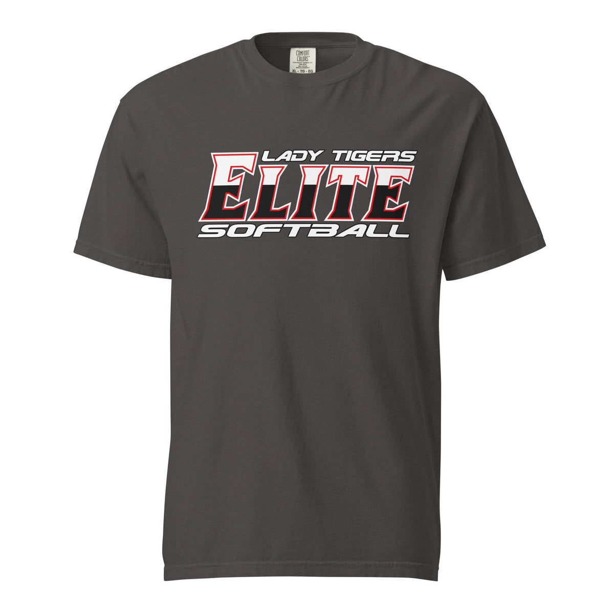 Signature | Comfort Colors T-Shirt | Tigers Elite Softball | Modern Script Logo
