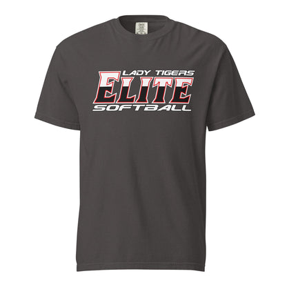 Signature | Comfort Colors T-Shirt | Tigers Elite Softball | Modern Script Logo