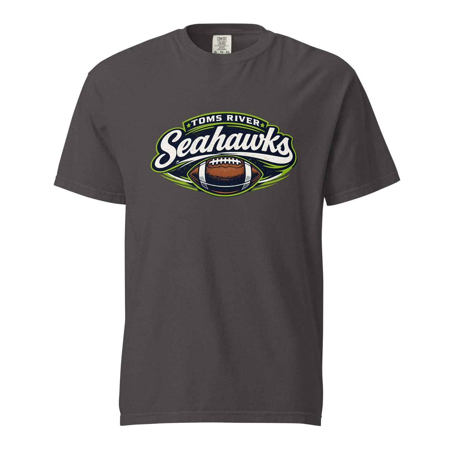 Signature | Comfort Colors T-Shirt | Toms River Seahawks | Football Emblem Logo