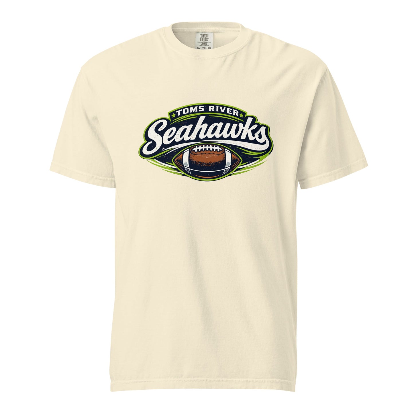 Signature | Comfort Colors T-Shirt | Toms River Seahawks | Football Emblem Logo
