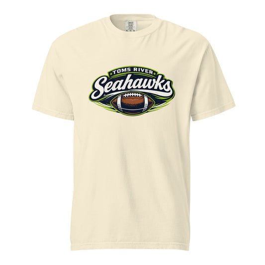 Signature | Comfort Colors T-Shirt | Toms River Seahawks | Football Emblem Logo