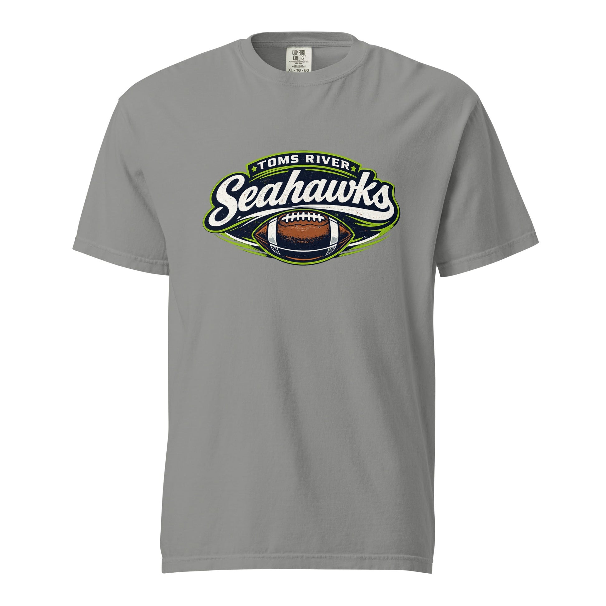 Signature | Comfort Colors T-Shirt | Toms River Seahawks | Football Emblem Logo