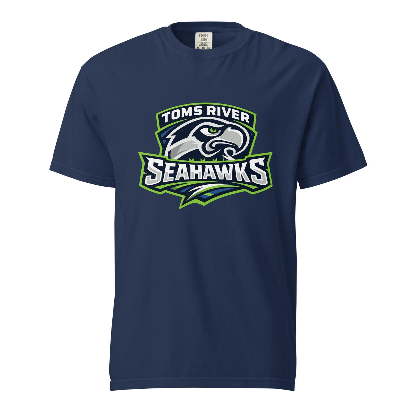 Signature | Comfort Colors T-Shirt | Toms River Seahawks | Mascot Script Logo