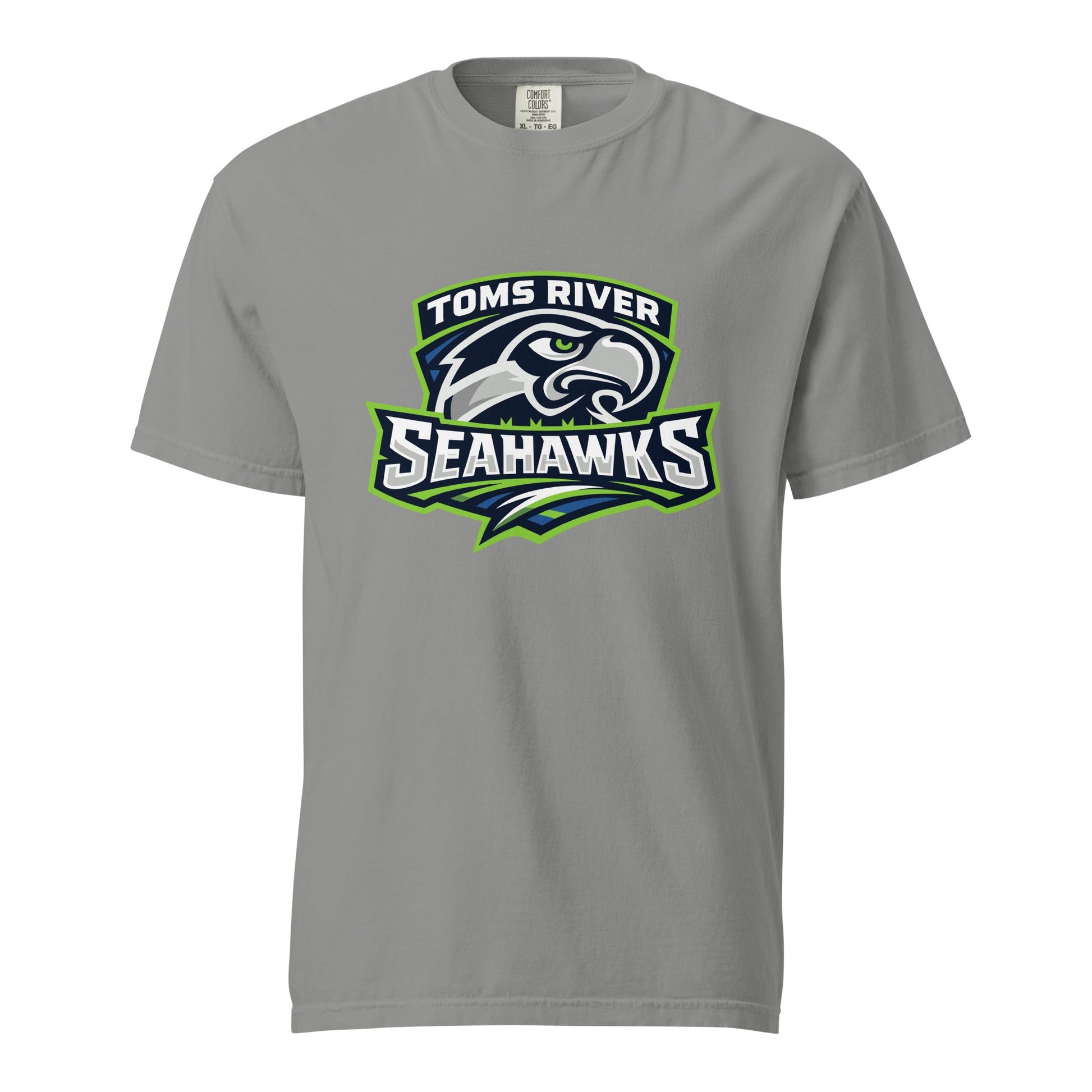 Signature | Comfort Colors T-Shirt | Toms River Seahawks | Mascot Script Logo