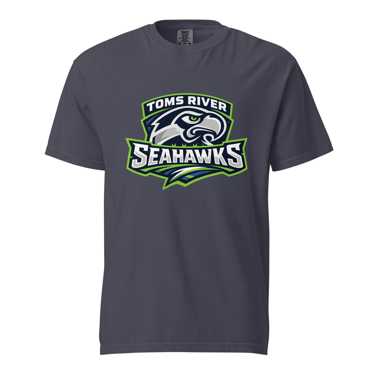 Signature | Comfort Colors T-Shirt | Toms River Seahawks | Mascot Script Logo