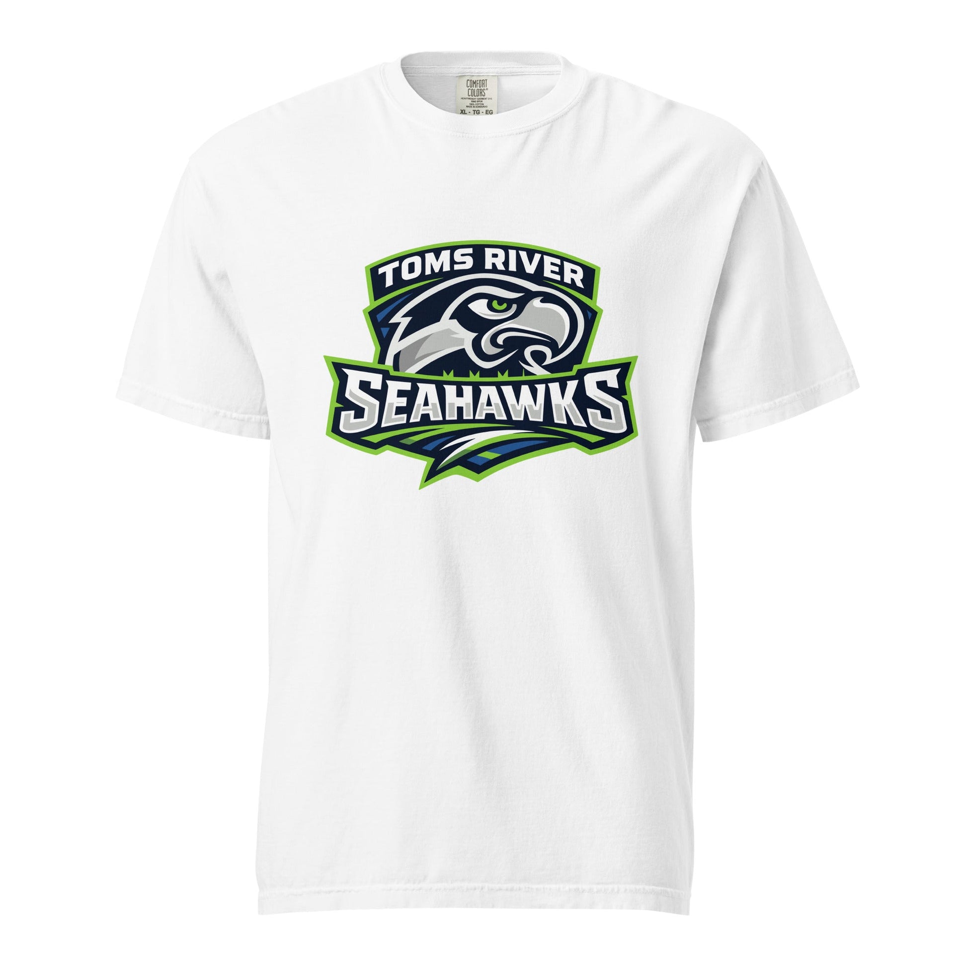 Signature | Comfort Colors T-Shirt | Toms River Seahawks | Mascot Script Logo