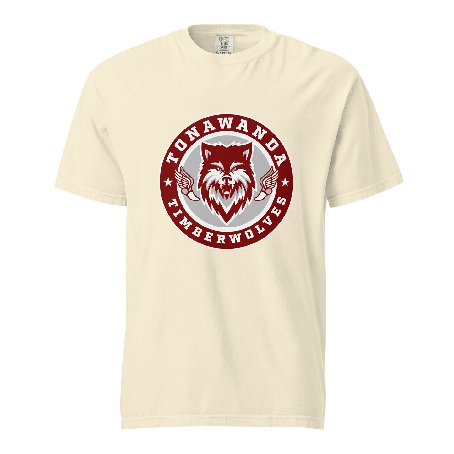 Signature | Comfort Colors T-Shirt | Tonawanda High School Track and Field | Mascot Badge Logo