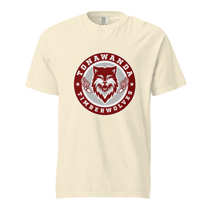 Signature | Comfort Colors T-Shirt | Tonawanda High School Track and Field | Mascot Badge Logo