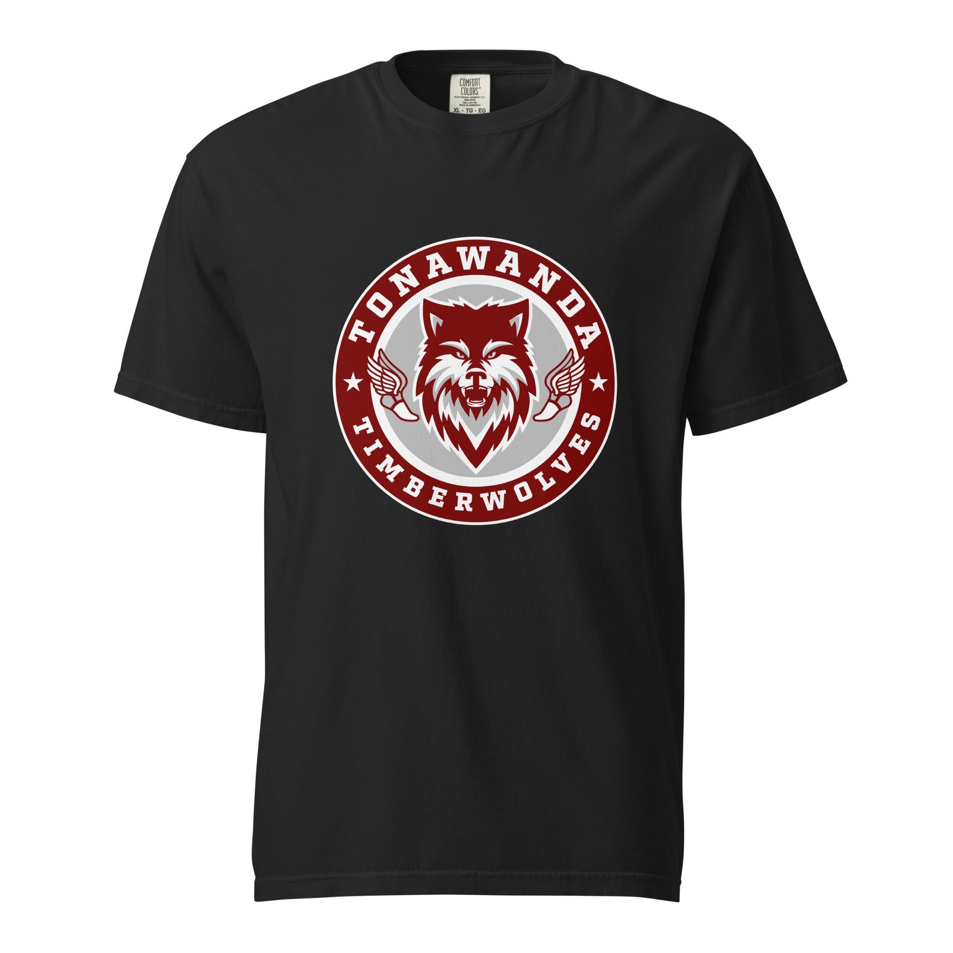 Signature | Comfort Colors T-Shirt | Tonawanda High School Track and Field | Mascot Badge Logo