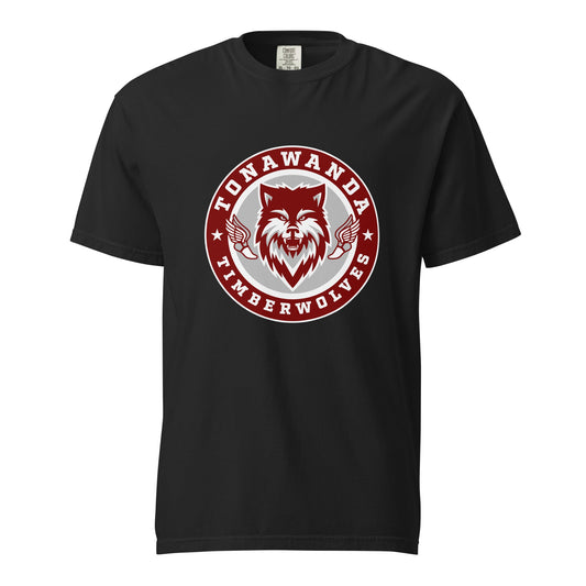 Signature | Comfort Colors T-Shirt | Tonawanda High School Track and Field | Mascot Badge Logo