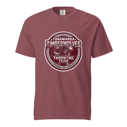 Signature | Comfort Colors T-Shirt | Tonawanda High School Track and Field | Throwing Team Logo