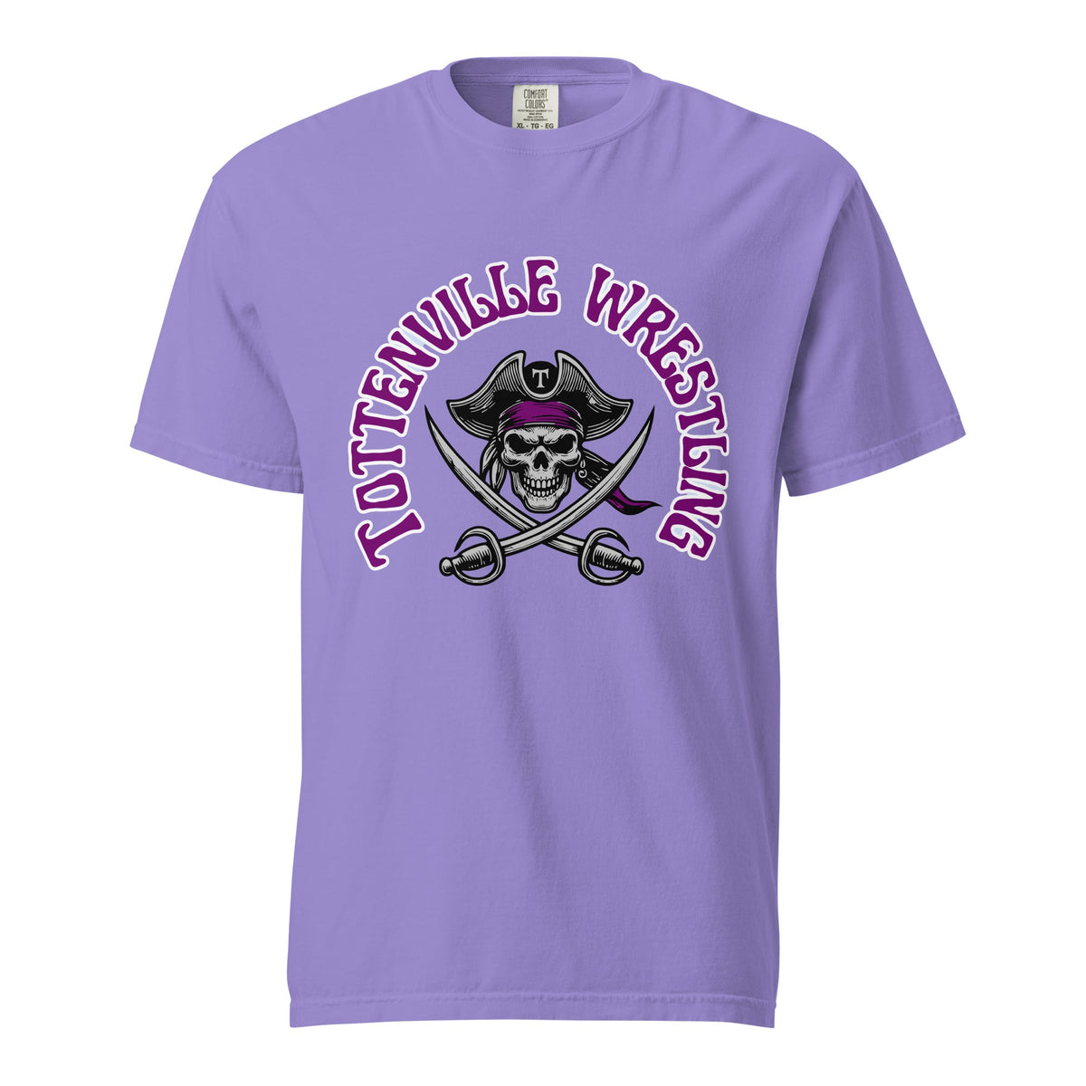 Signature | Comfort Colors T-Shirt | Tottenville wrestling club | Crest Logo