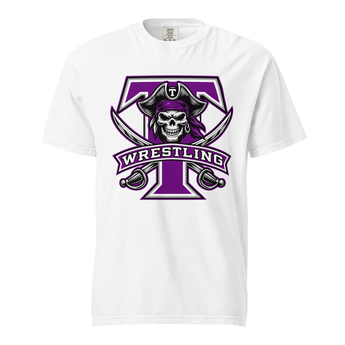 Signature | Comfort Colors T-Shirt | Tottenville wrestling club | Emblem Logo