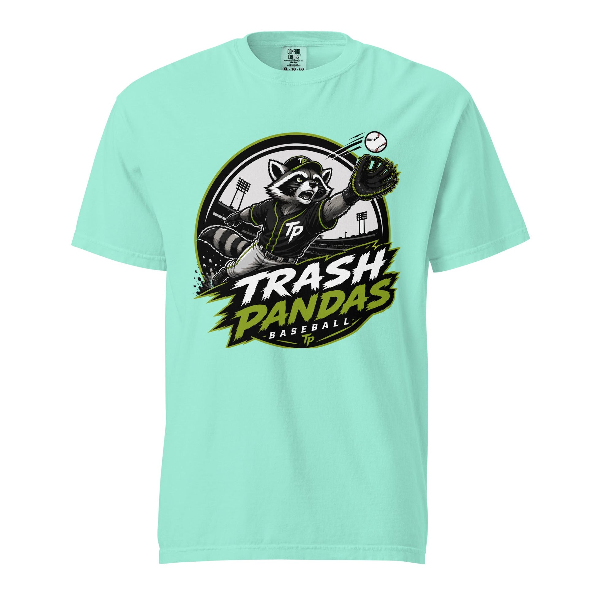 Signature | Comfort Colors T-Shirt | Trash Pandas Baseball Organization | Emblem Logo