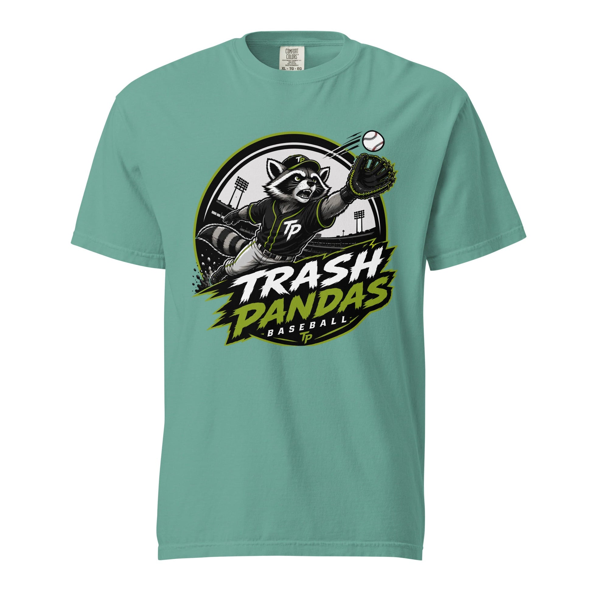 Signature | Comfort Colors T-Shirt | Trash Pandas Baseball Organization | Emblem Logo