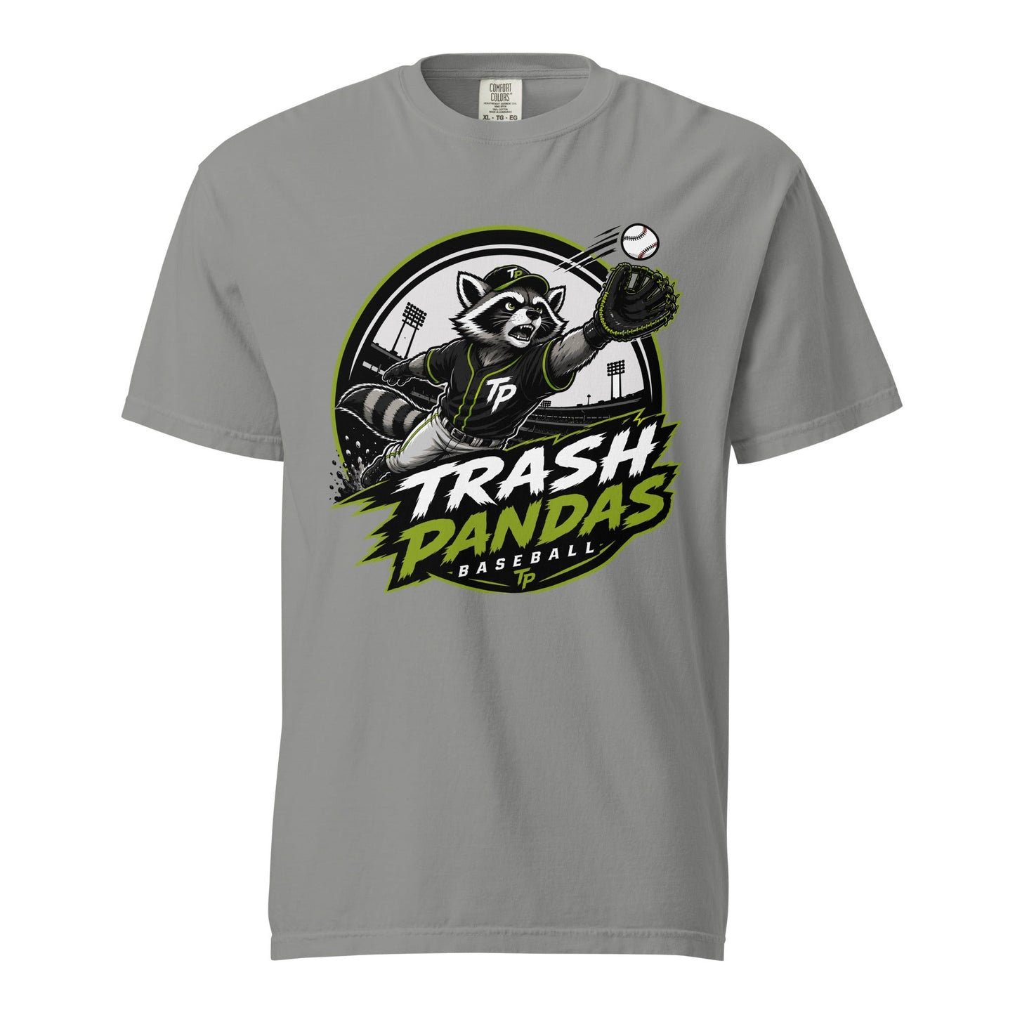 Signature | Comfort Colors T-Shirt | Trash Pandas Baseball Organization | Emblem Logo