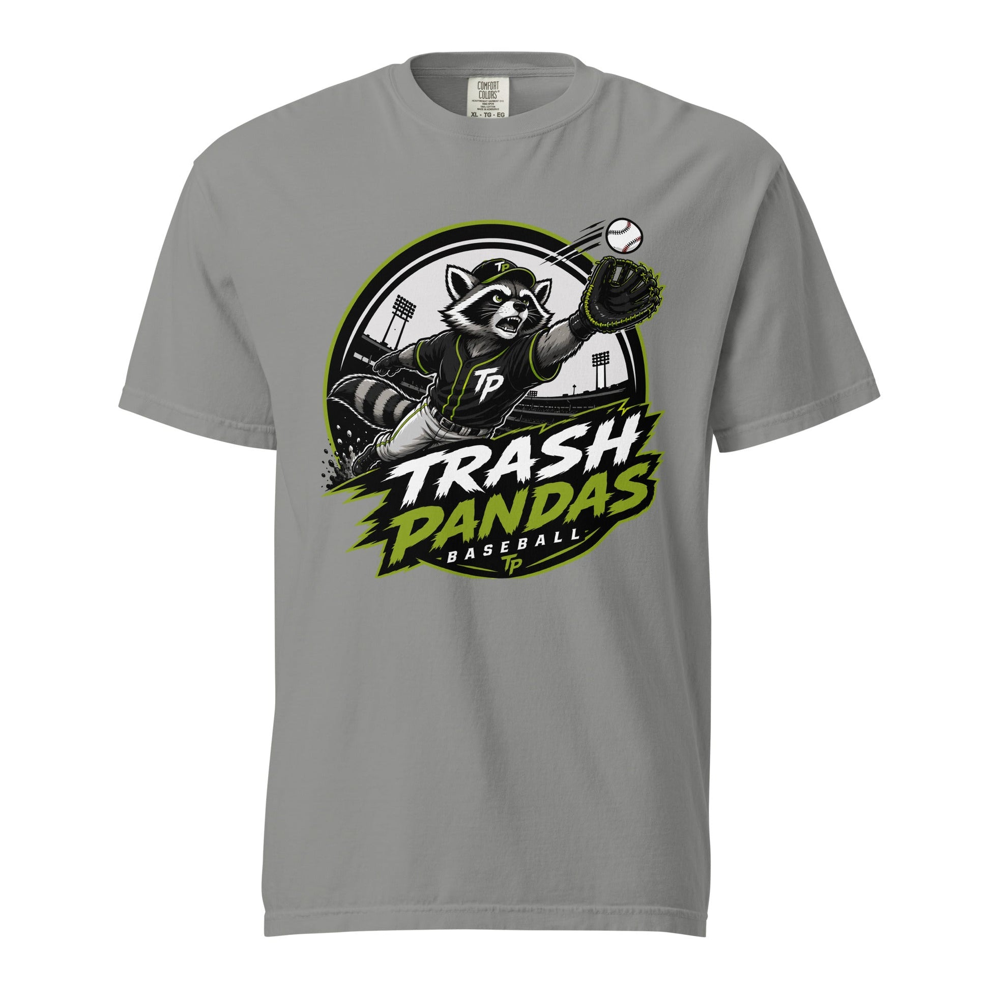 Signature | Comfort Colors T-Shirt | Trash Pandas Baseball Organization | Emblem Logo