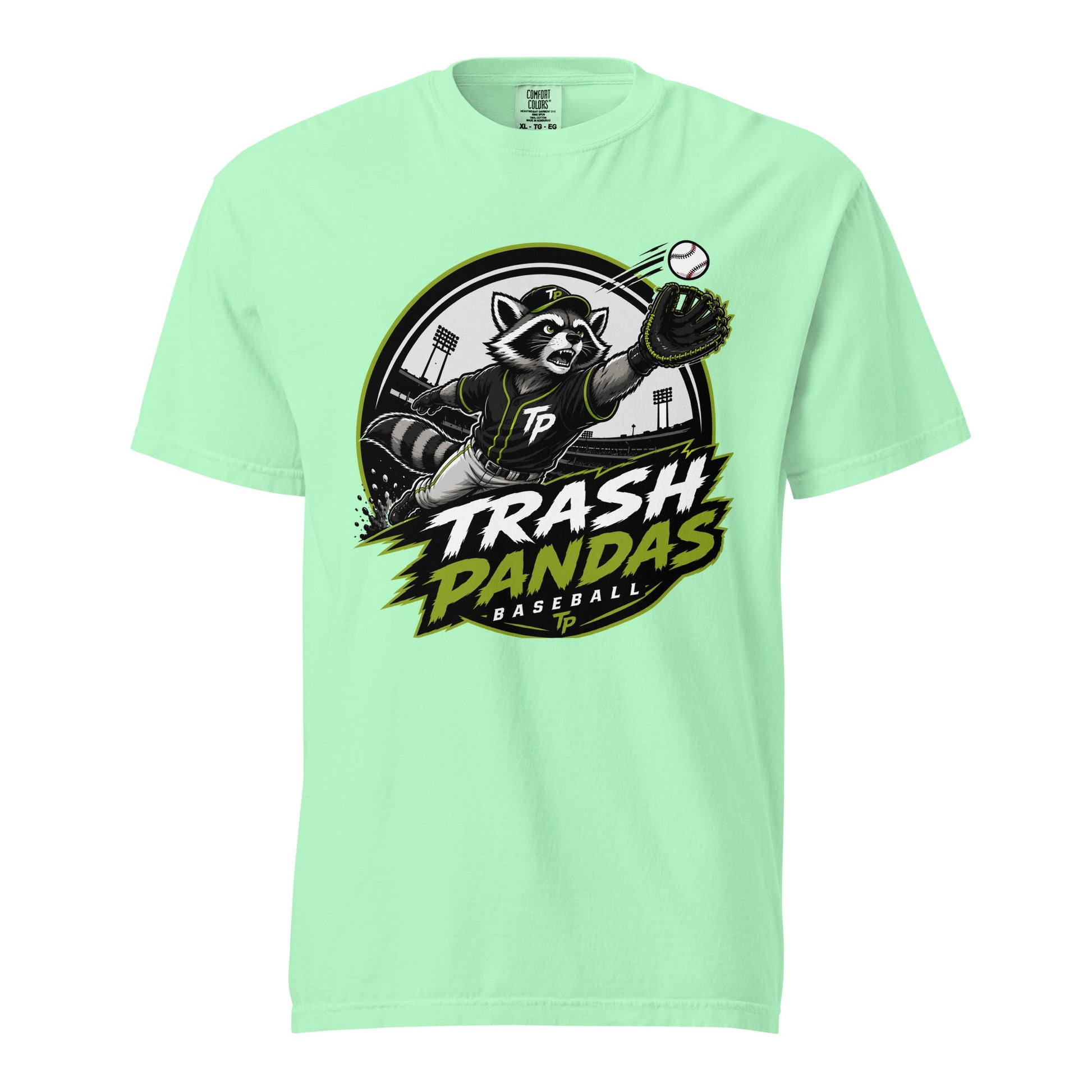Signature | Comfort Colors T-Shirt | Trash Pandas Baseball Organization | Emblem Logo