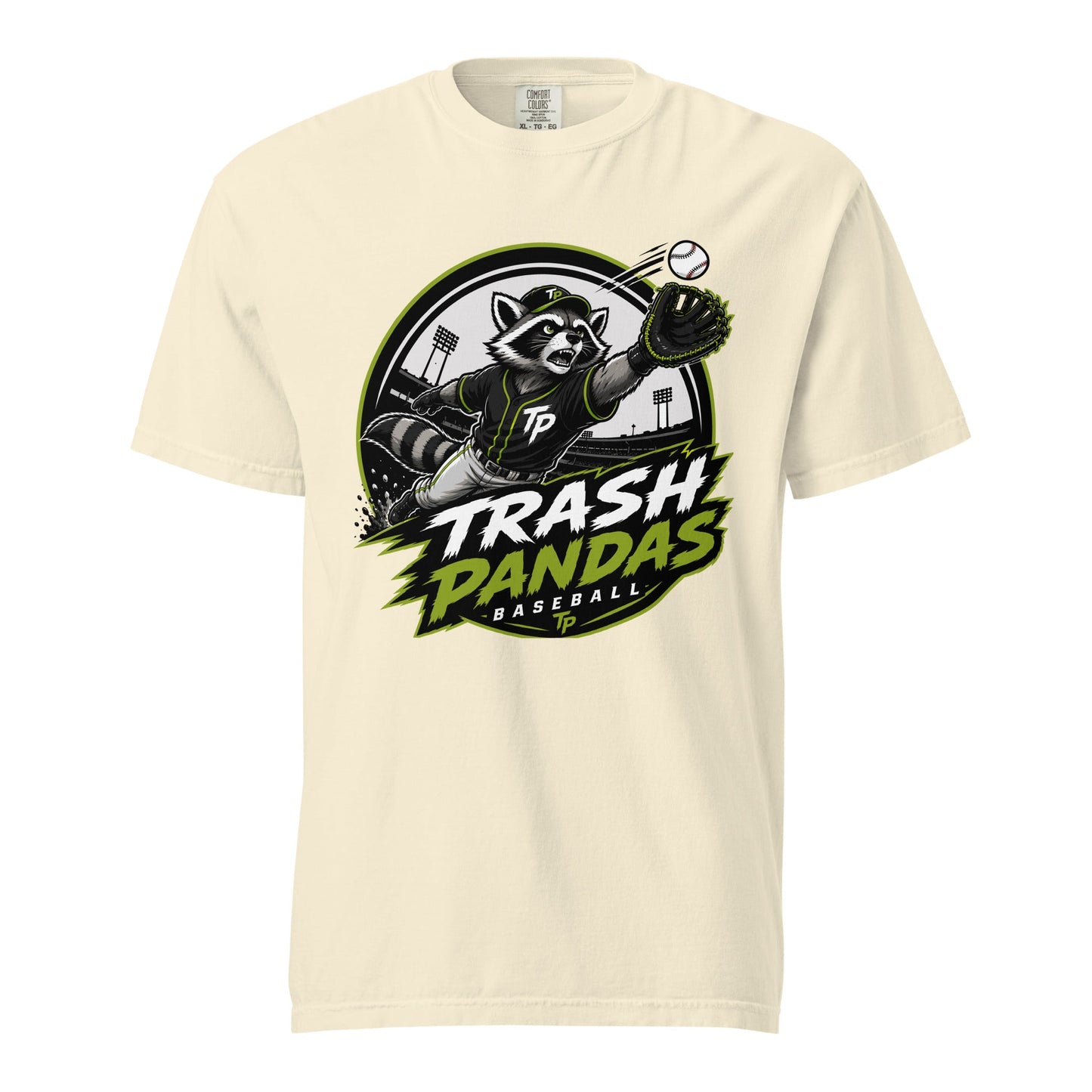 Signature | Comfort Colors T-Shirt | Trash Pandas Baseball Organization | Emblem Logo