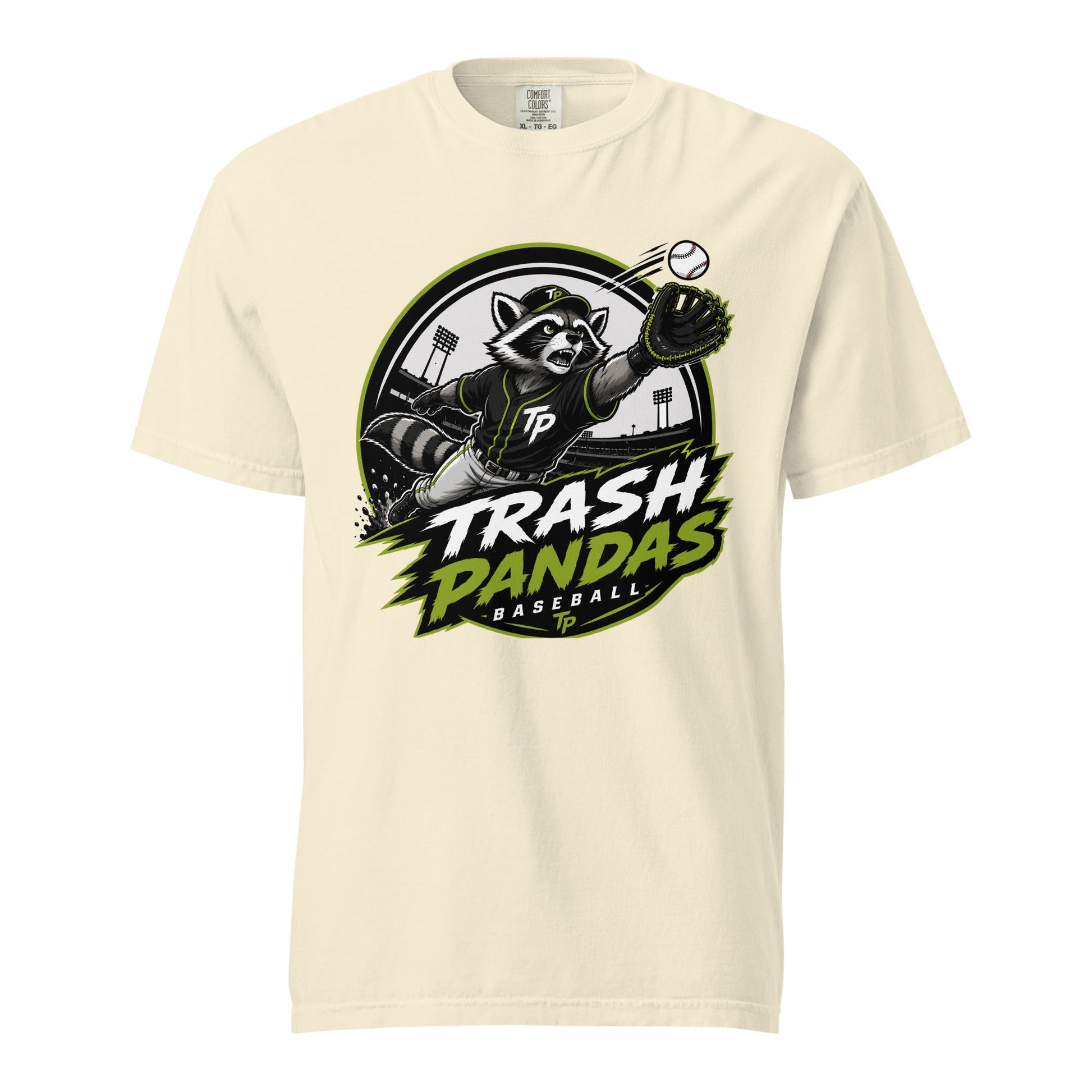 Signature | Comfort Colors T-Shirt | Trash Pandas Baseball Organization | Emblem Logo