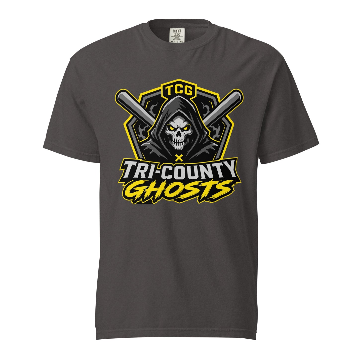 Signature | Comfort Colors T-Shirt | Tri-County Ghosts | Vanguard Ghosts Logo