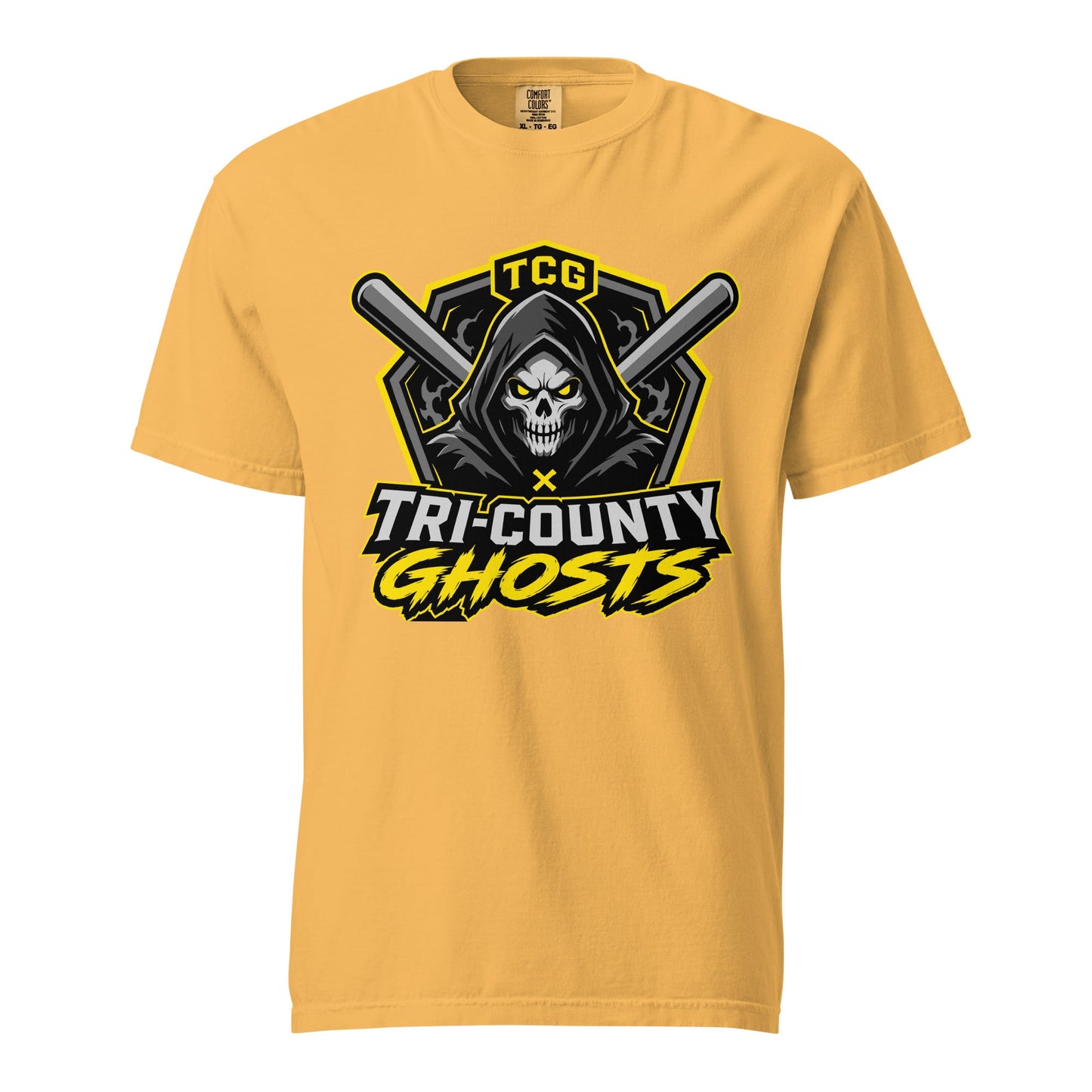 Signature | Comfort Colors T-Shirt | Tri-County Ghosts | Vanguard Ghosts Logo