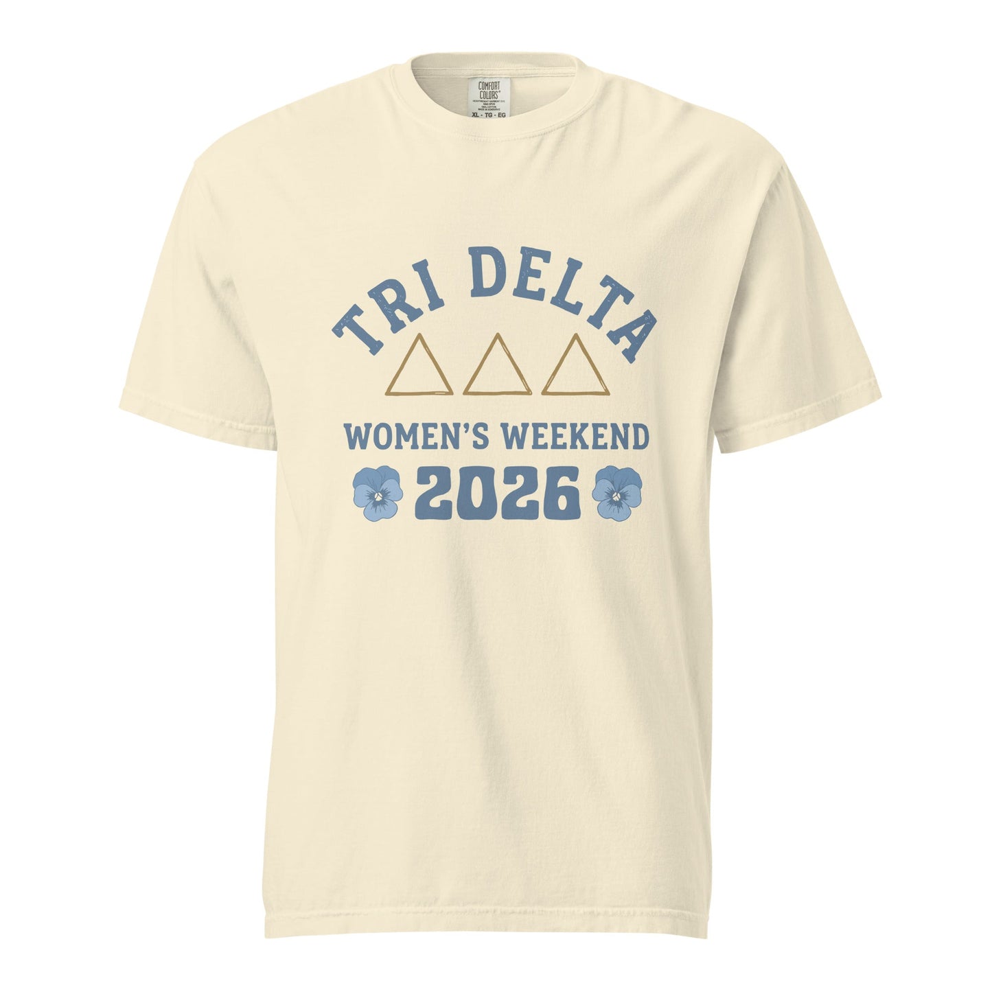 Signature | Comfort Colors T-Shirt | Tri Delta Epsilon | Sisterhood Script Logo