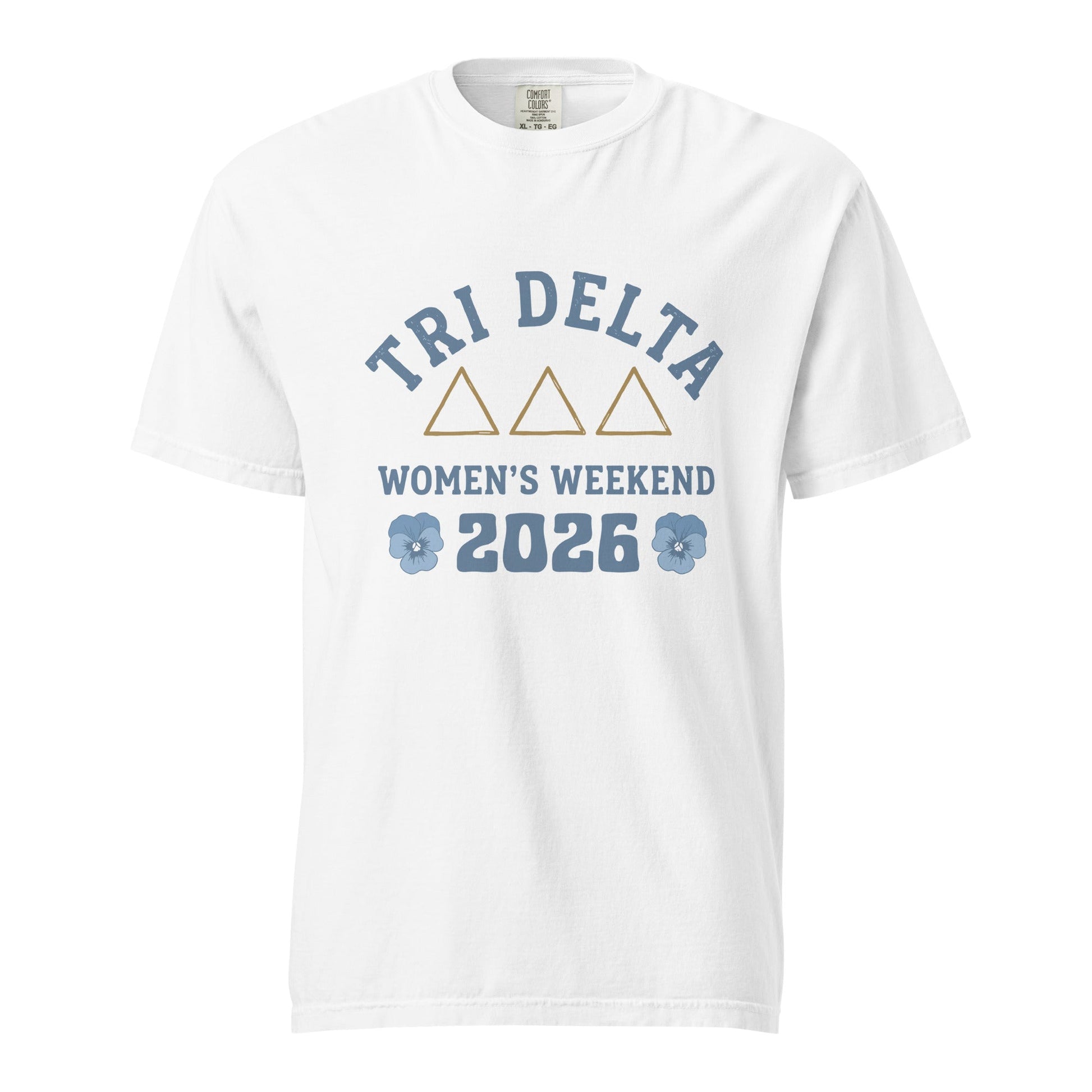 Signature | Comfort Colors T-Shirt | Tri Delta Epsilon | Sisterhood Script Logo