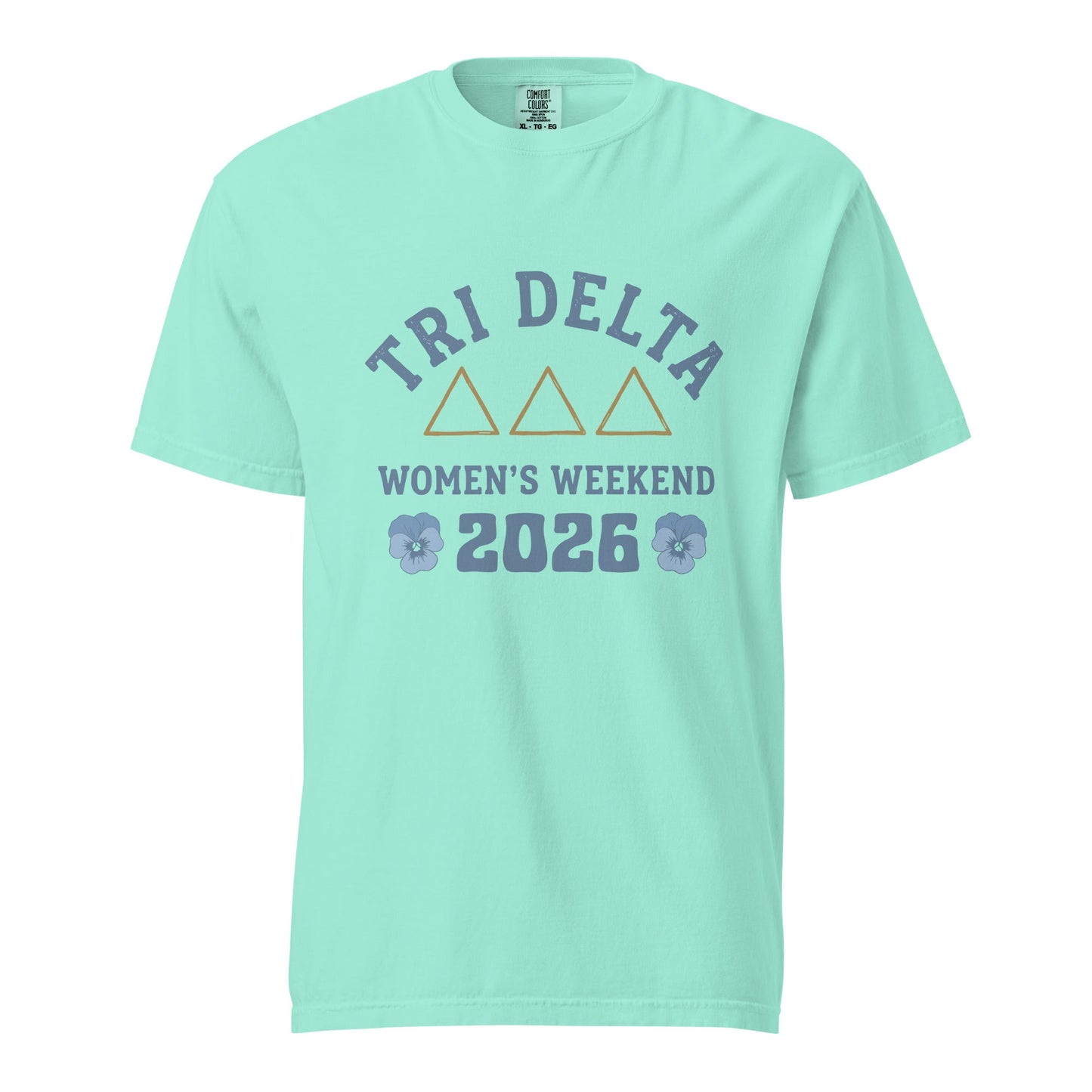 Signature | Comfort Colors T-Shirt | Tri Delta Epsilon | Sisterhood Script Logo