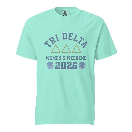 Signature | Comfort Colors T-Shirt | Tri Delta Epsilon | Sisterhood Script Logo