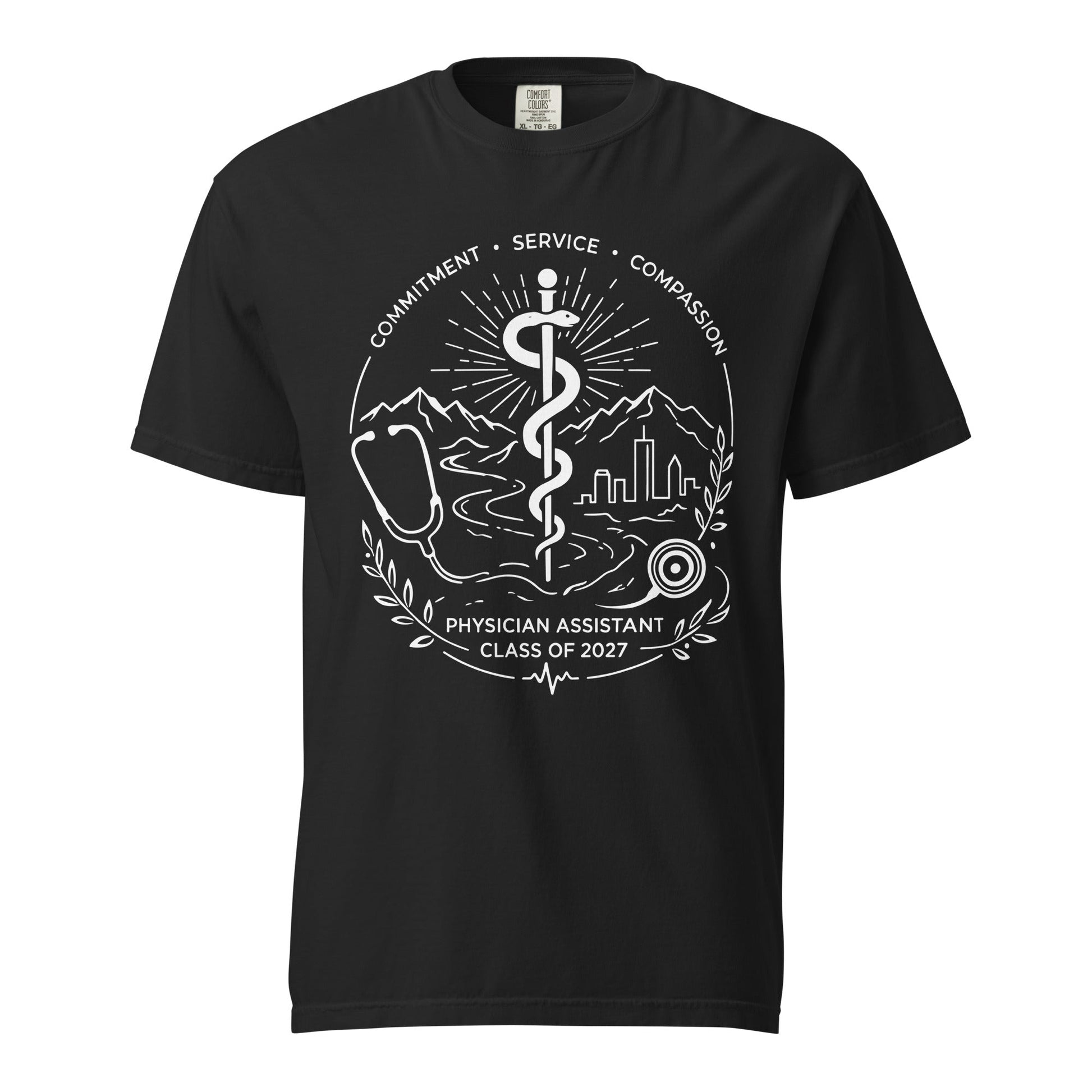 Signature | Comfort Colors T-Shirt | Trine PA program | Crest Logo
