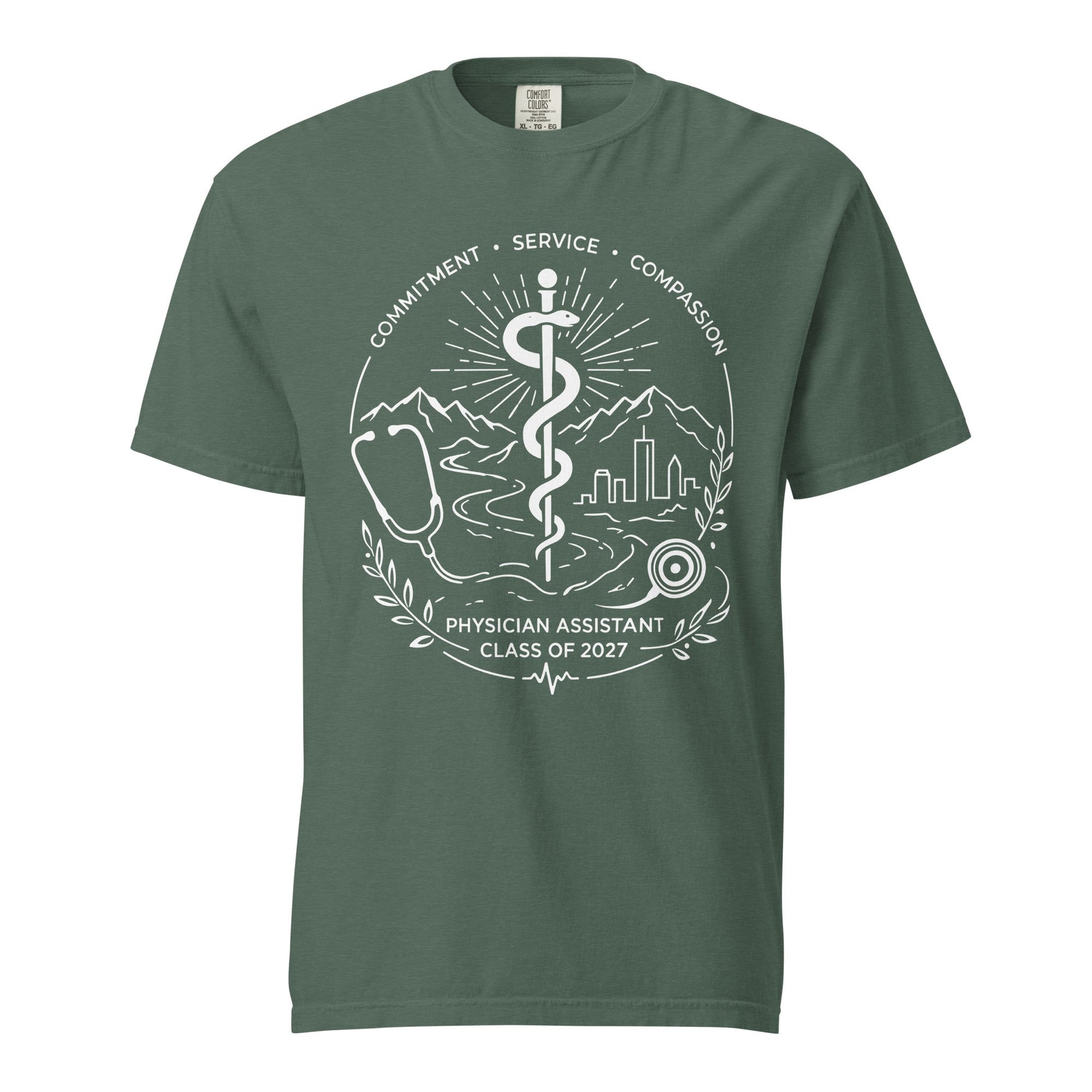 Signature | Comfort Colors T-Shirt | Trine PA program | Crest Logo