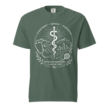Signature | Comfort Colors T-Shirt | Trine PA program | Crest Logo