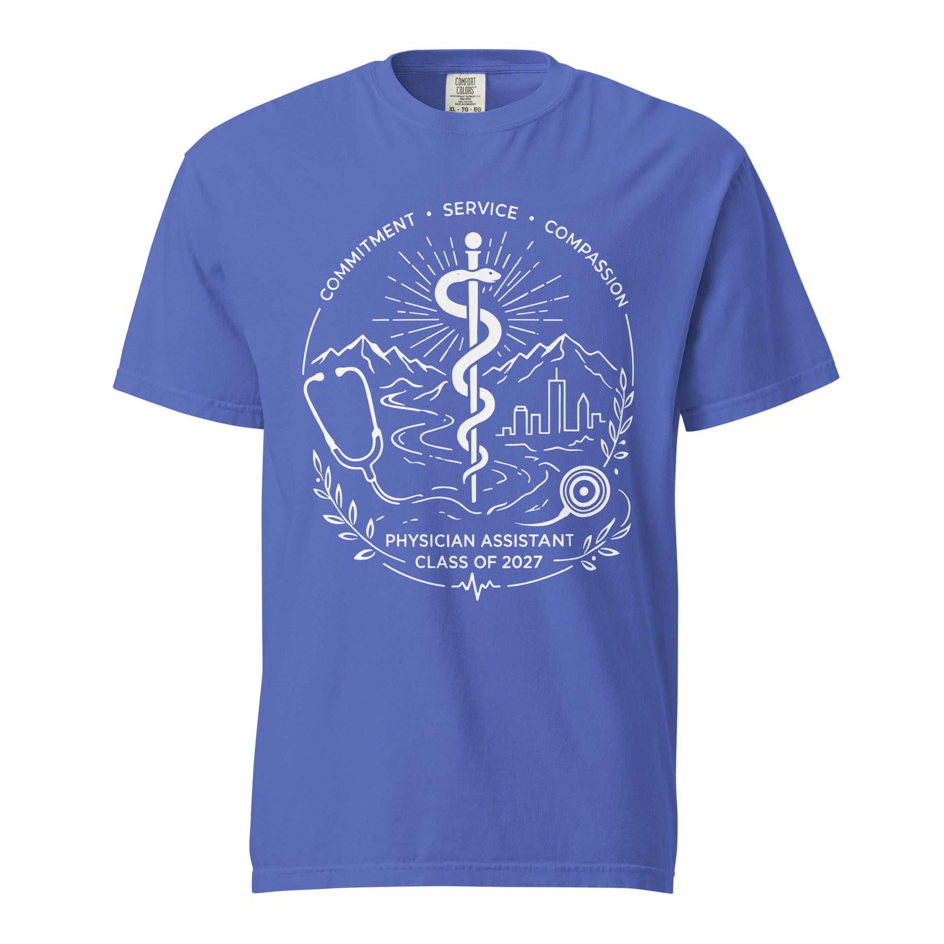 Signature | Comfort Colors T-Shirt | Trine PA program | Crest Logo
