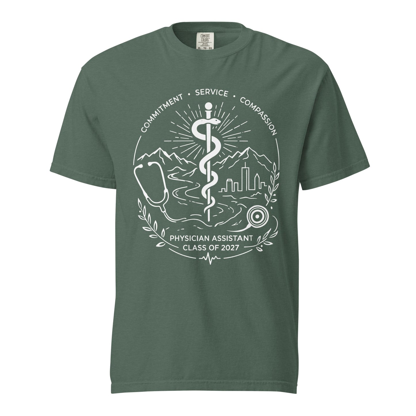 Signature | Comfort Colors T-Shirt | Trine PA program | Crest Logo