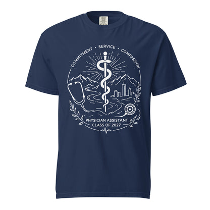 Signature | Comfort Colors T-Shirt | Trine PA program | Crest Logo
