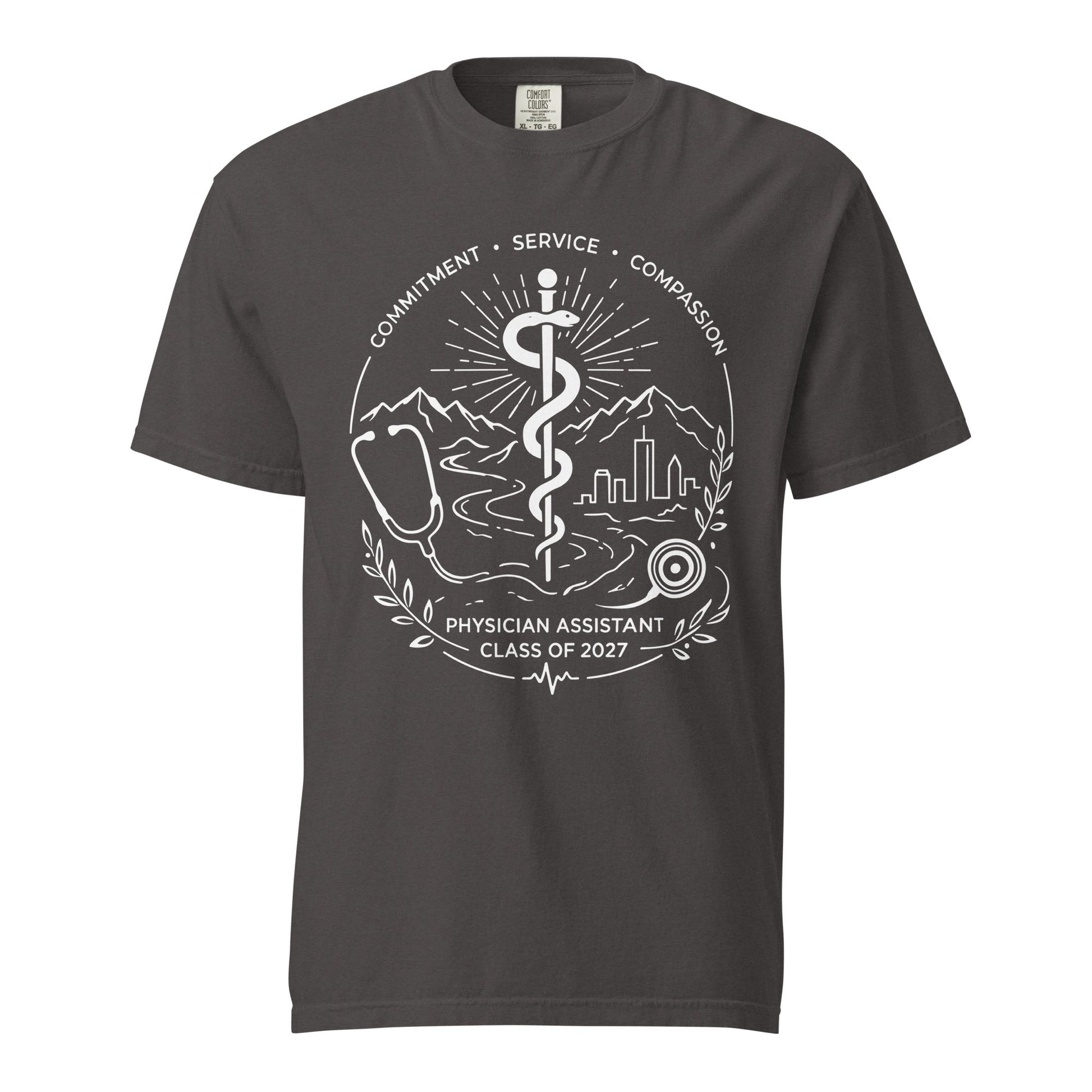 Signature | Comfort Colors T-Shirt | Trine PA program | Crest Logo