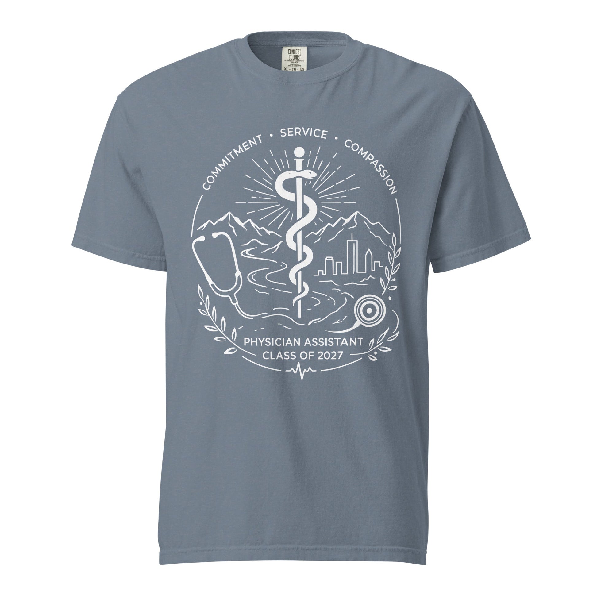 Signature | Comfort Colors T-Shirt | Trine PA program | Crest Logo