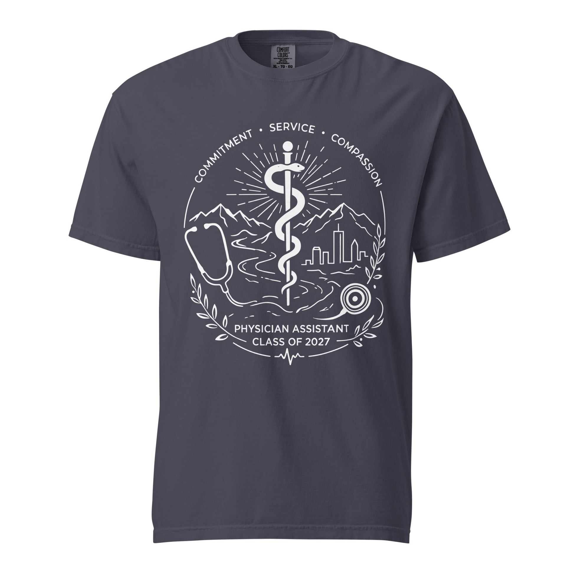 Signature | Comfort Colors T-Shirt | Trine PA program | Crest Logo