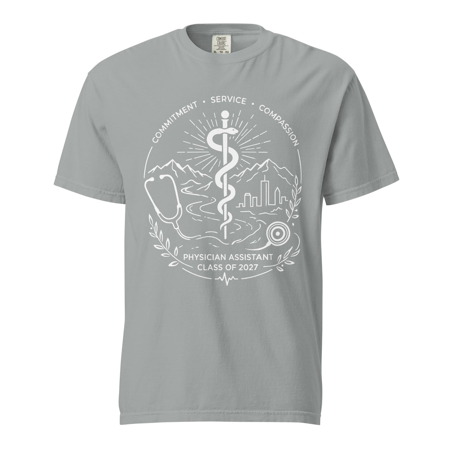 Signature | Comfort Colors T-Shirt | Trine PA program | Crest Logo