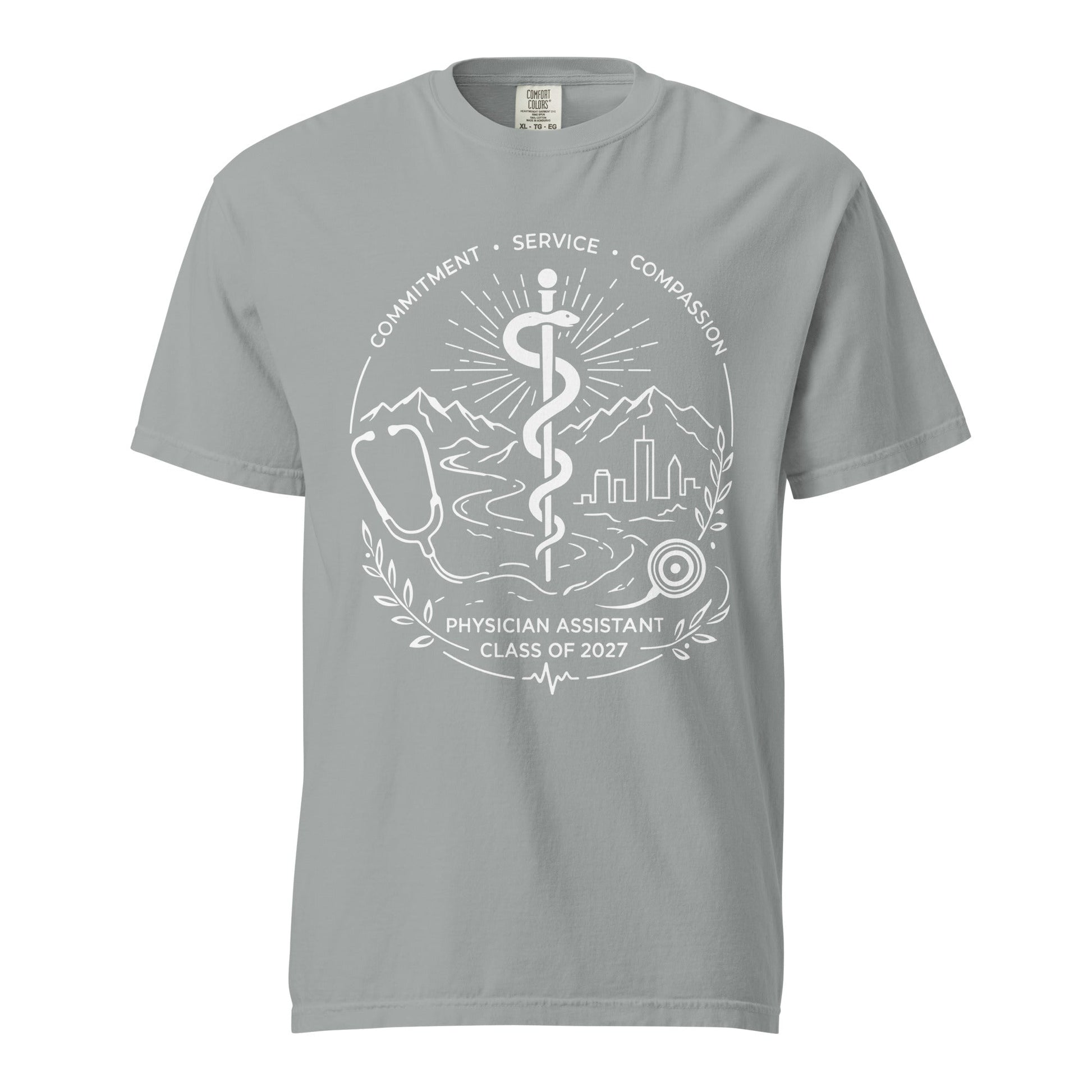 Signature | Comfort Colors T-Shirt | Trine PA program | Crest Logo