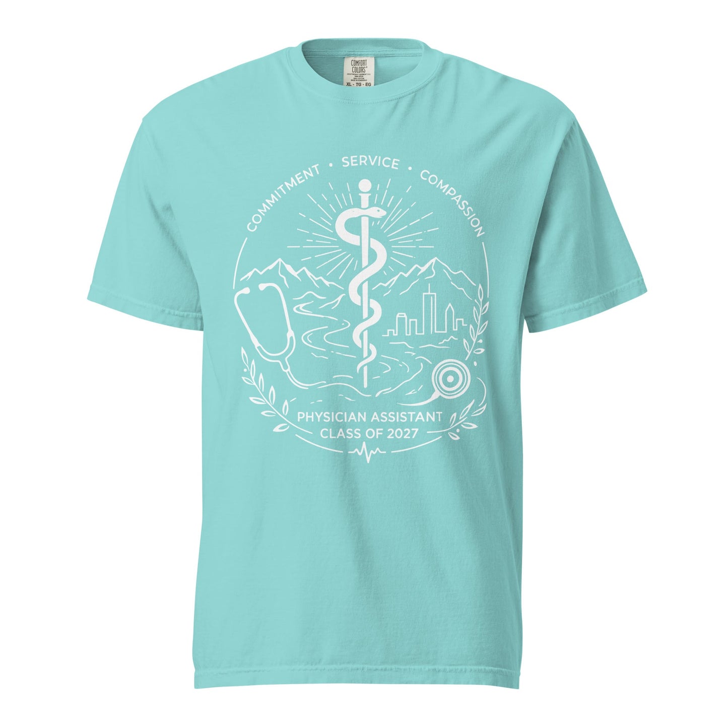 Signature | Comfort Colors T-Shirt | Trine PA program | Crest Logo