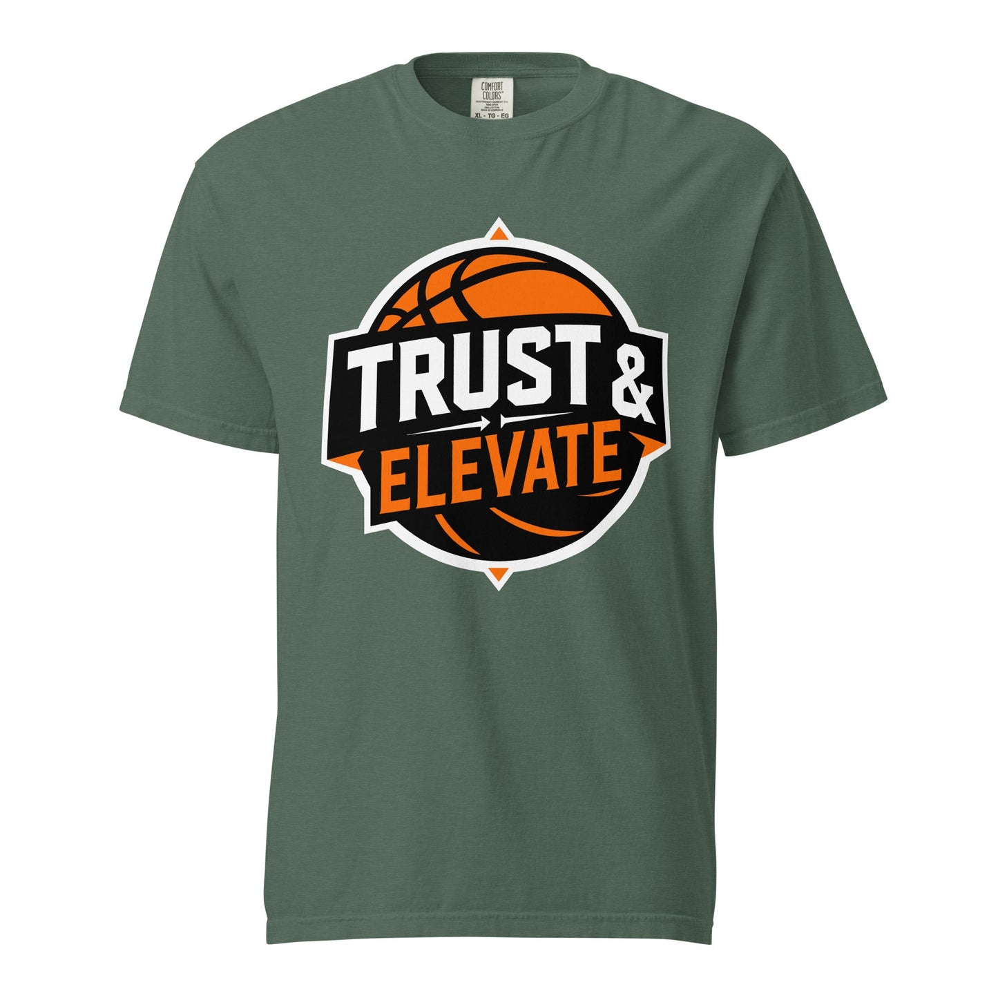 Signature | Comfort Colors T-Shirt | Trust & Elevate | Athletic Logo