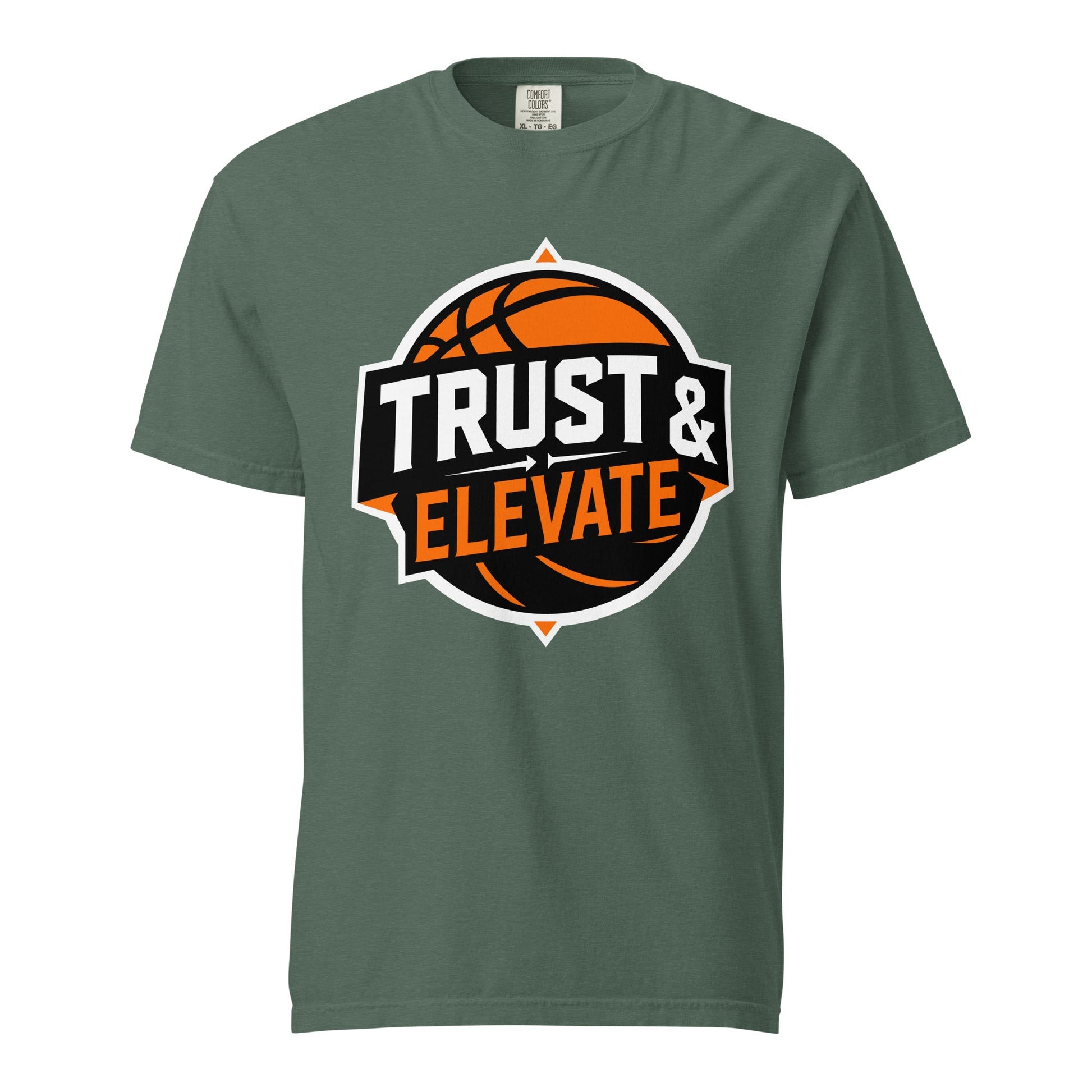 Signature | Comfort Colors T-Shirt | Trust & Elevate | Athletic Logo