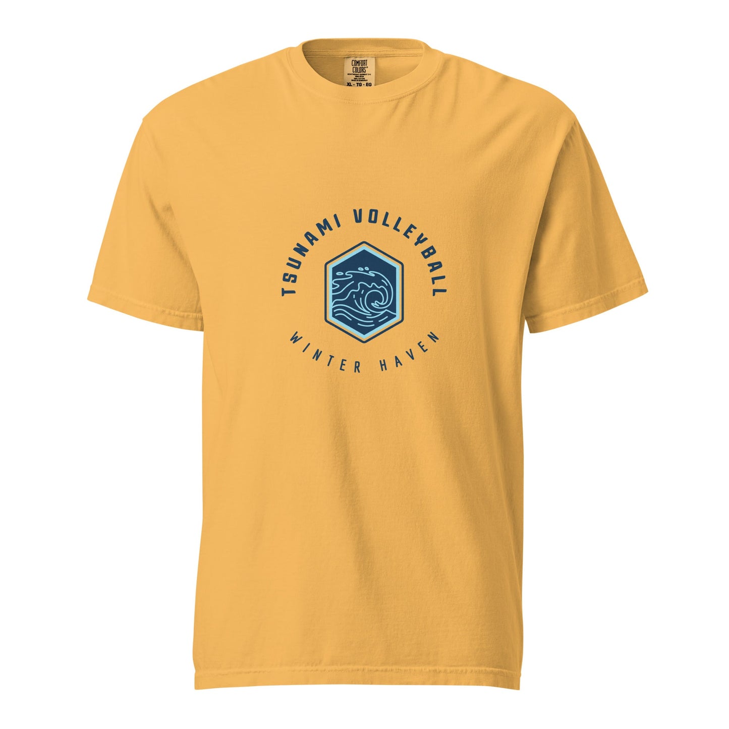Signature | Comfort Colors T-Shirt | Tsunami Volleyball Club | Crest Logo