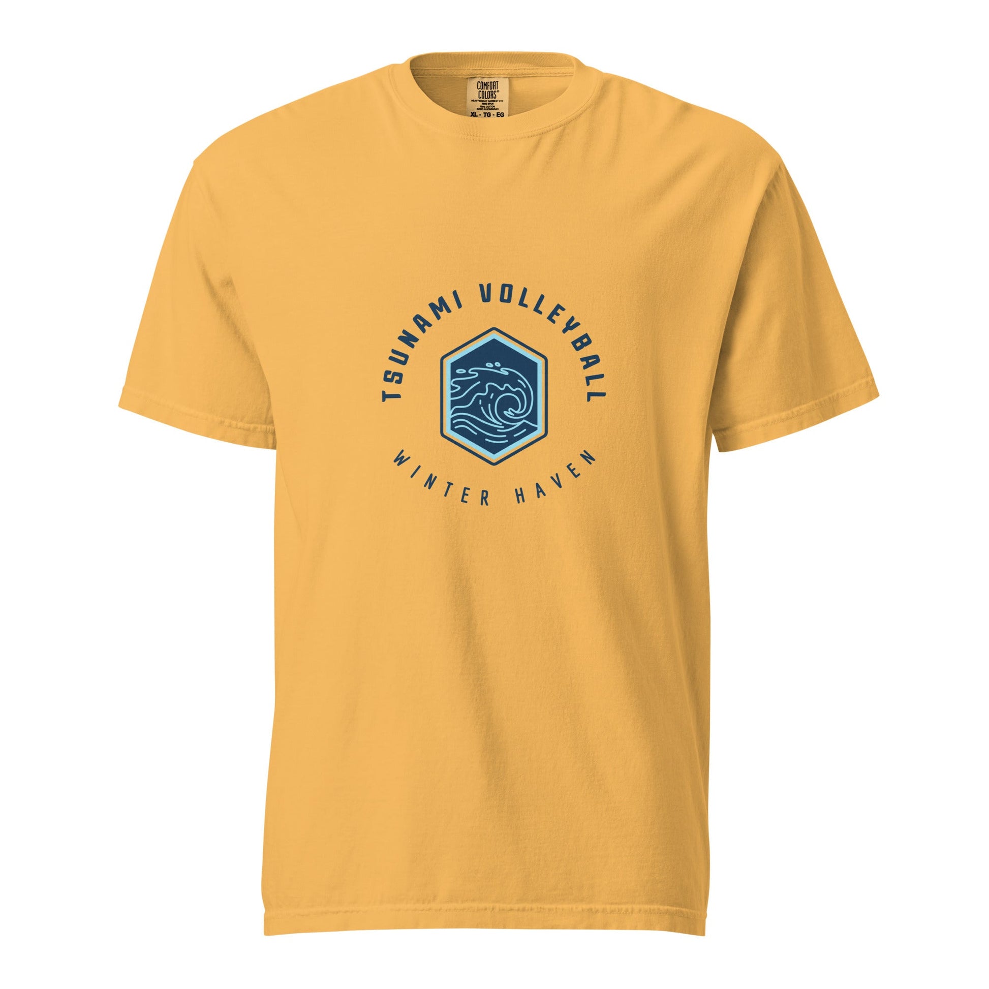 Signature | Comfort Colors T-Shirt | Tsunami Volleyball Club | Crest Logo