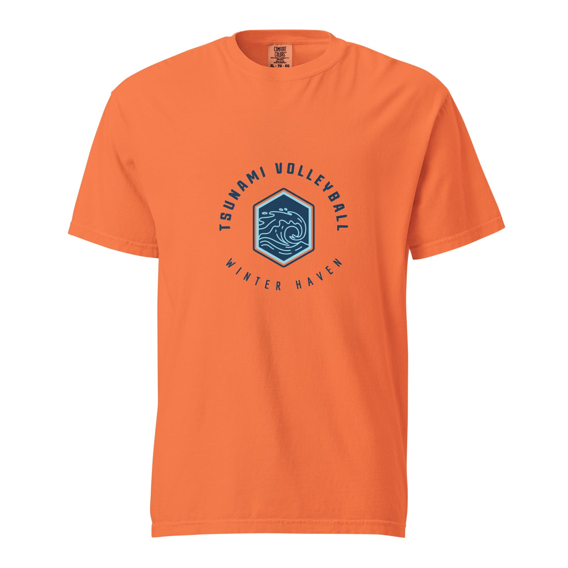 Signature | Comfort Colors T-Shirt | Tsunami Volleyball Club | Crest Logo