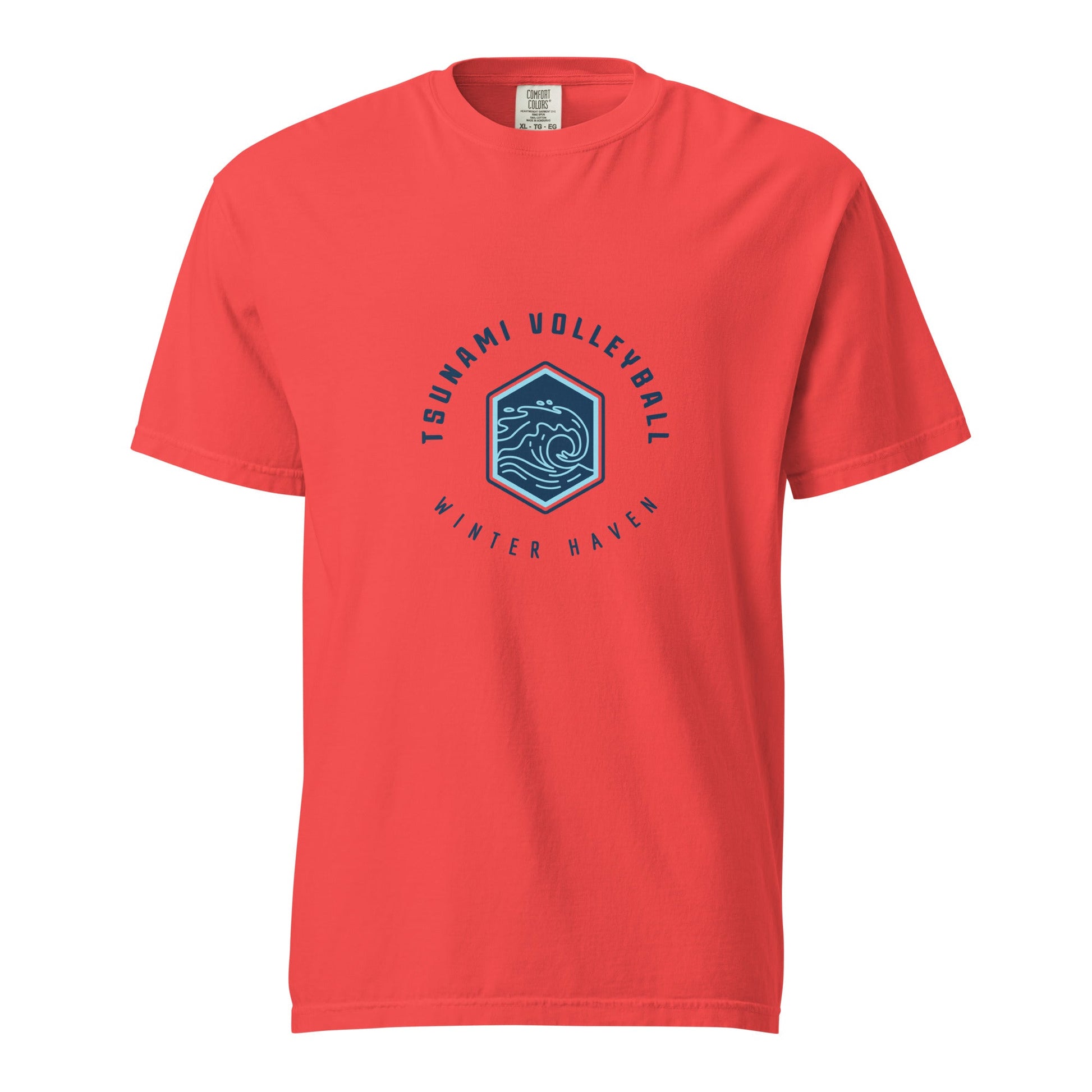 Signature | Comfort Colors T-Shirt | Tsunami Volleyball Club | Crest Logo