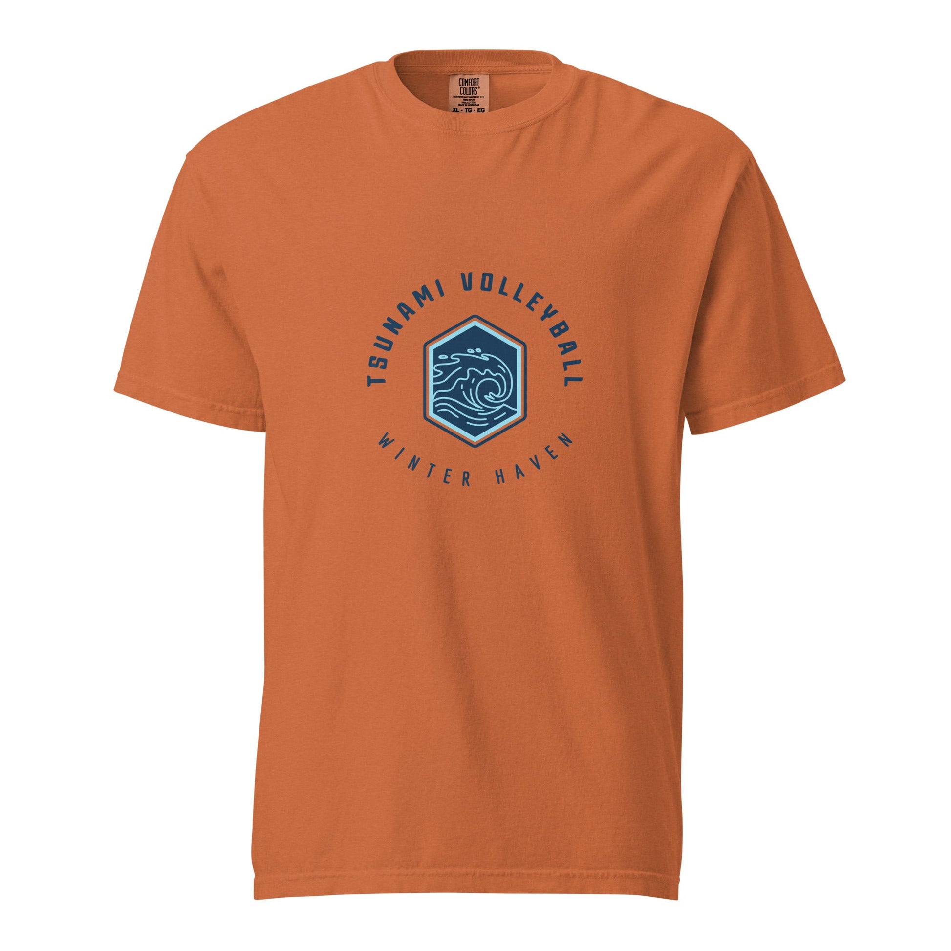 Signature | Comfort Colors T-Shirt | Tsunami Volleyball Club | Crest Logo
